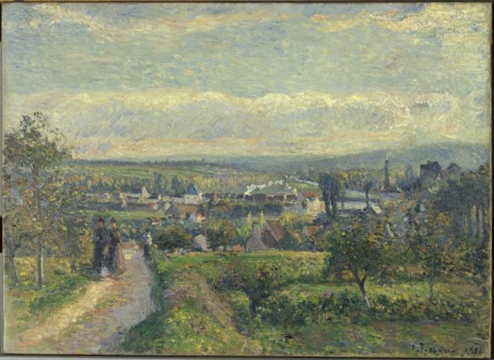 Camille Pissarro Vue de Saint-Ouen-l Aumone Sweden oil painting art